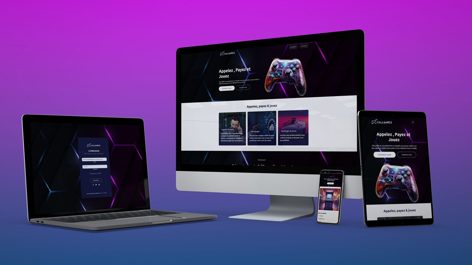 tunnel de vente CallGames