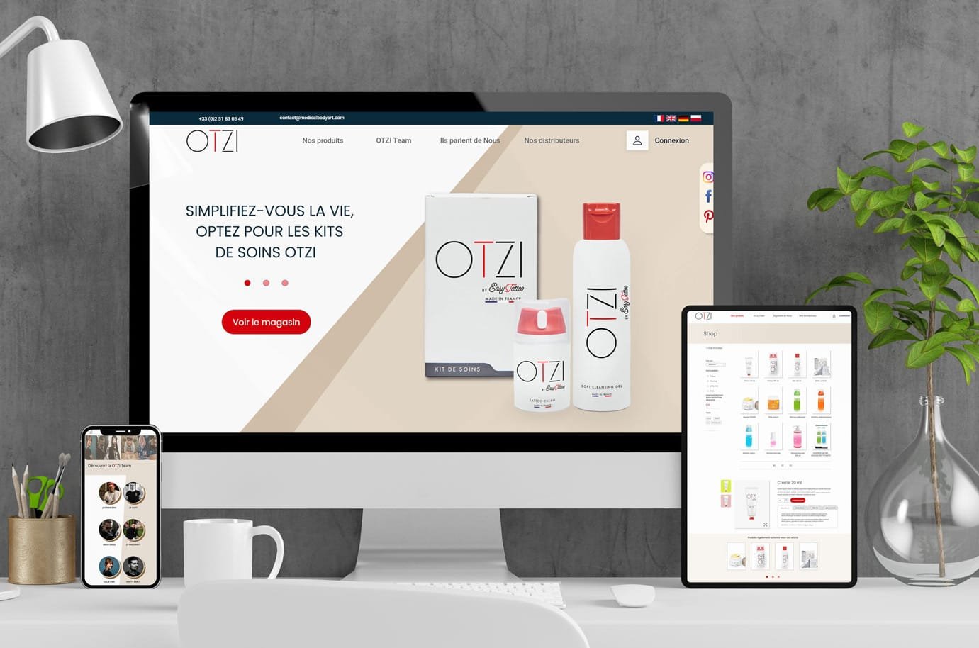 site e-commerce OTZI